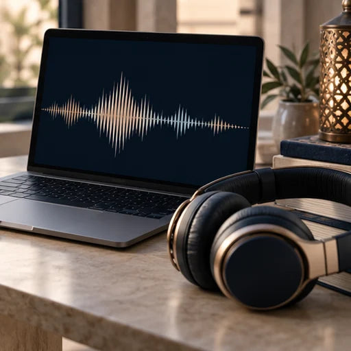 Creator Background Audio Tones — illustrative design concept