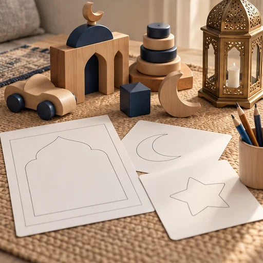 Ramadan Kids Activity Book — illustrative design concept