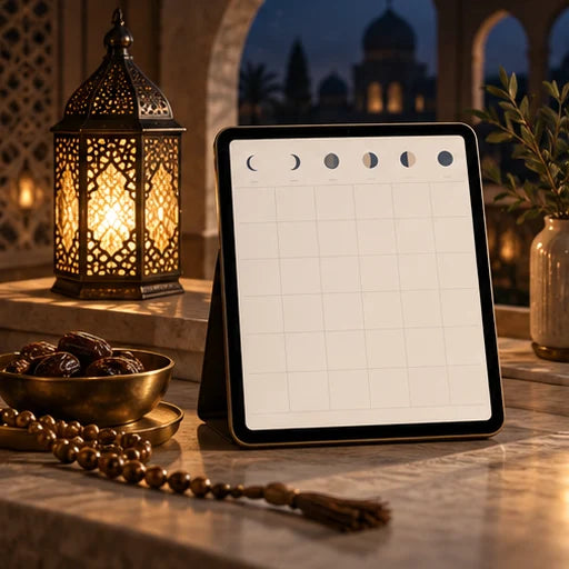 Ramadan Spiritual Excellence Planner — illustrative design concept