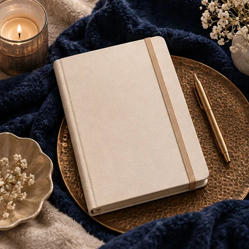 Sacred Reflection, Dua &amp; Shukr Journal — illustrative design concept